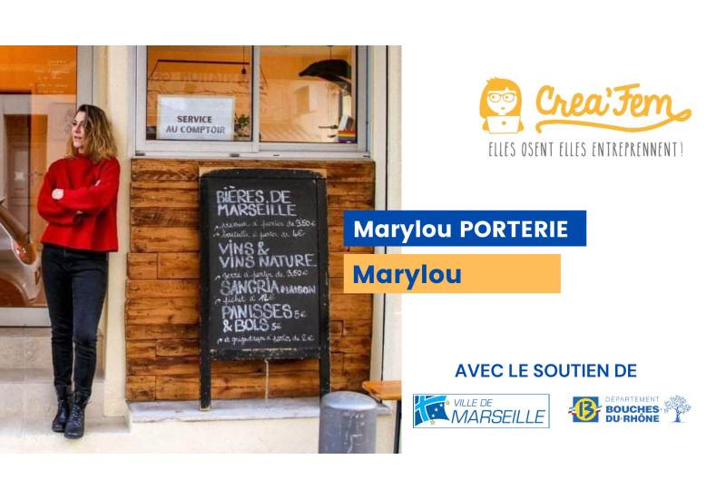Créa'fem 2023 - Entreprendre au féminin - Marylou PORTERIE - Fondatrice de Marylou à Marseille
